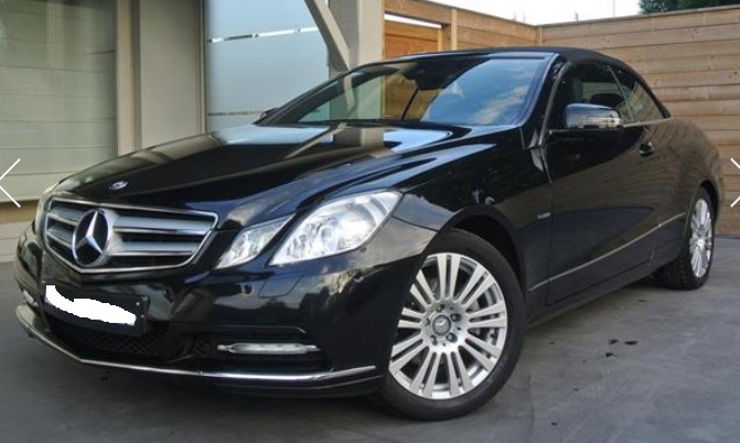 Left hand drive MERCEDES E CLASS E 220 CDI CABRIOLET